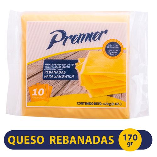 Queso Rebanadas Premier Sándwich -170gr