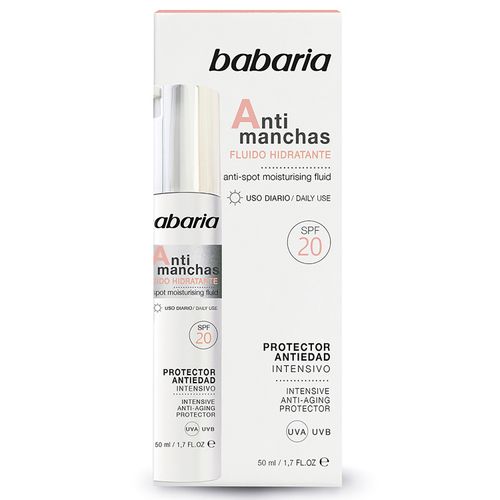 Fluido Hidratante Babaria, Antimanchas SPF 20 - 50 ml