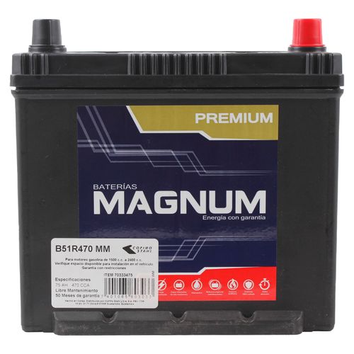 Batería para auto Magnum 51R470 premium modelo B51R470 MM