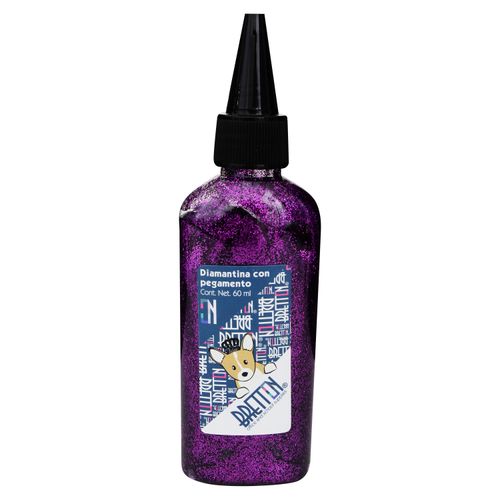 Diamantina Pelikan con pegamento color morado - 60 ml