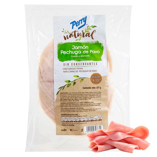 Jamón de Pavo Perry Pechuga Natural - 227gr