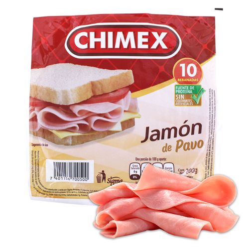 Jamón de Pavo Chimex - 200gr