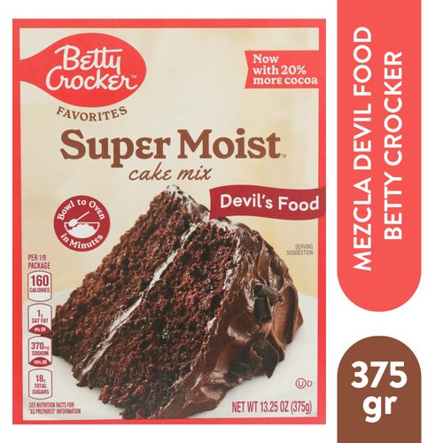 Bettycrocker Pastel Devils Food 375gr