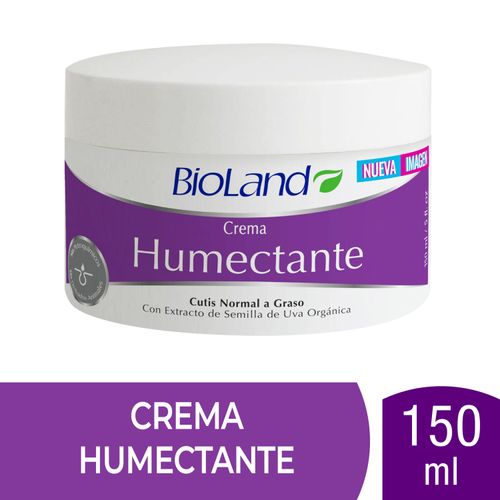 Crema BioLand Humectante Semilla Uva Orgánica - 150ml