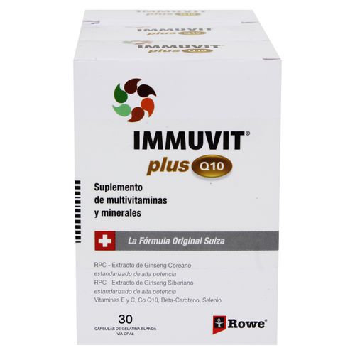 3Pk Immuvit Plus Q10 X 30