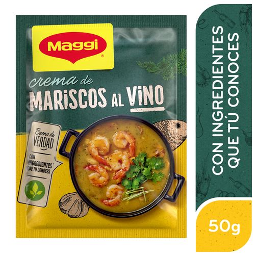 Crema Maggi Sabor Mariscos Al Vino - 50 g