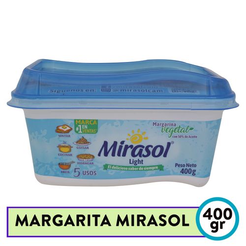 Margarina Mirasol Dieta Tarro 400gr