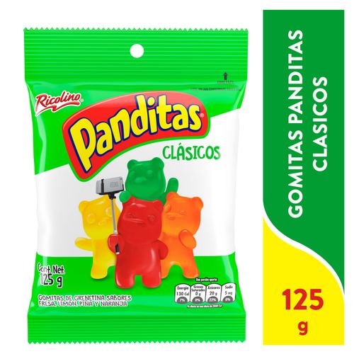 Gomitas Ricolino Panditas Sabores Clásicos - 125g