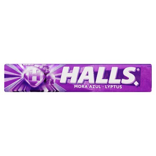 Caramelos Duros Halls Mora Azul  9 Uds - 25,2g