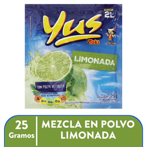 Bebida En Polvo Yus Limonada 25Gr