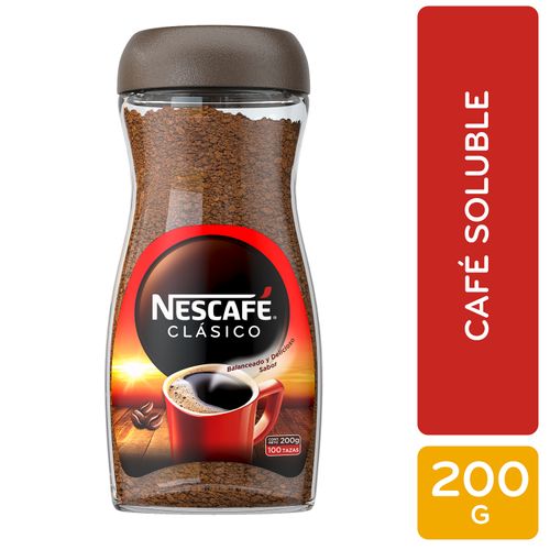 Cafe Soluble Nescafé Clásico - 200g