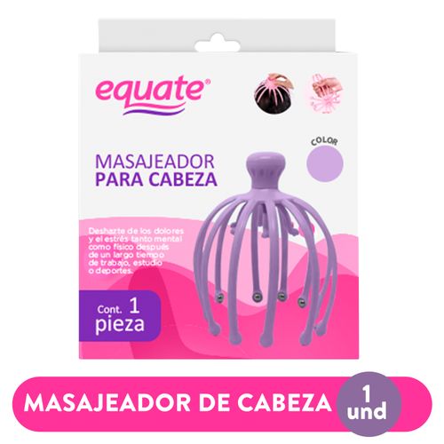 Masajeador Equate Para Cabeza Surtido Color -  1 Pza