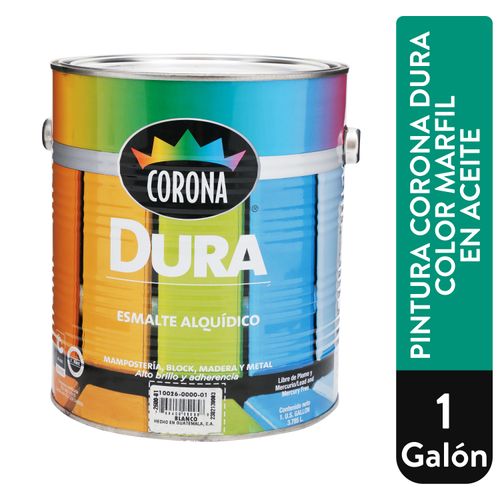 Pintura Corona Dura Color Marfil En Aceite - 1 Galón
