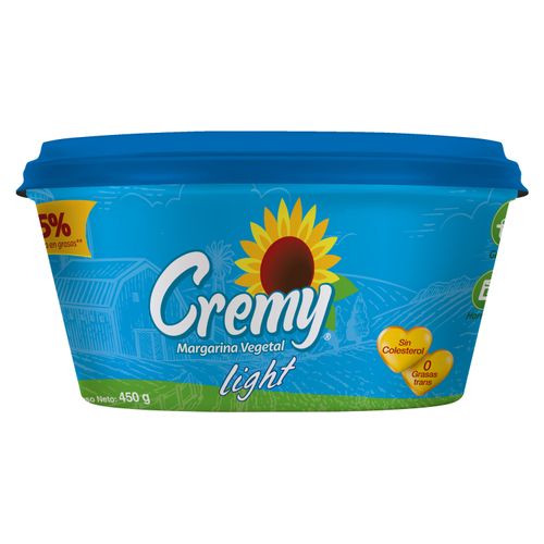 Margarina Vegetal Cremy Light Tarro - 450g