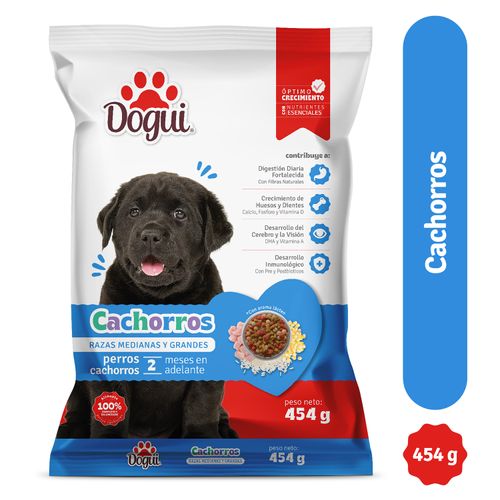 Alimento Dogui Perro Cachorro, De 2 A 18 Meses, Raza Mediana Y Grande - 454g