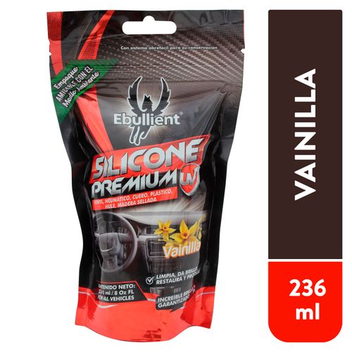 Abrillantador Marca Ebullient  Premium Para Carro Vainilla, Limpia, Da Brillo, Restaura Y Protege Doypack - 236ml