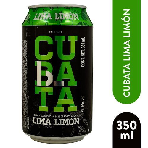 Bebida Cubata, sabor Lima Limón -350ml