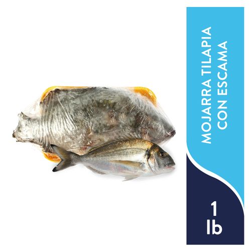 Mojarra Tilapia Con Escama Congelada - 1Lb