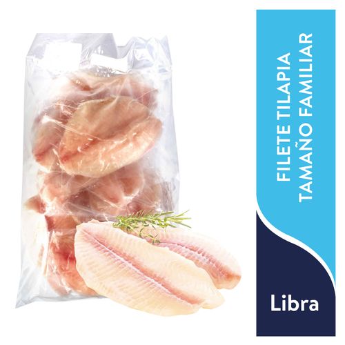 Filete De Tilapia Tamaño FamiliarPeso Aproximado 5 Libras - Precio indicado por Libra