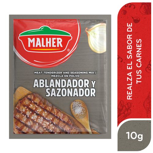 Sazonador Malher Ablandador y Sazonador Para Carne sobre 10g