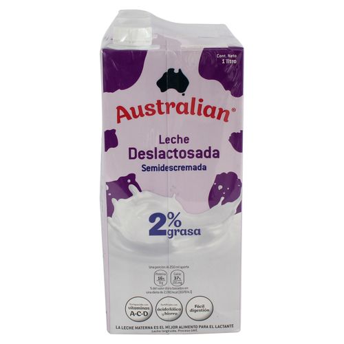 3Pack Leche Deslactosada Uht Australian