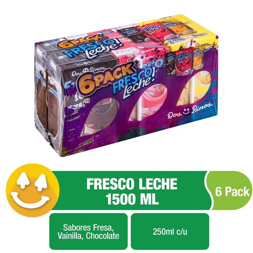 Freco Leche Dos Pinos Surtido 6 Pack - 1500ml