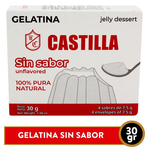 Gelatina Castilla Sin Sabor Cajita - 85gr