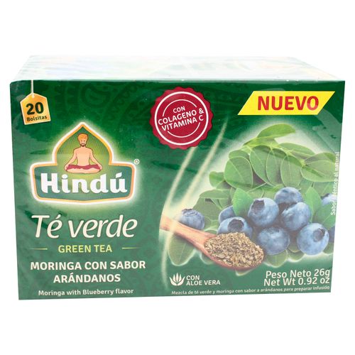 Té Hindú Verde Moringa Arándanos