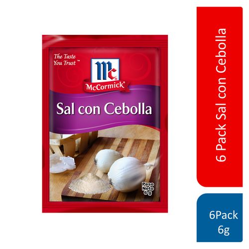 Sal McCormick con cebolla 6 pack - 6 g