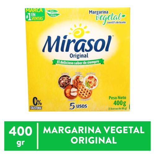 Margarina Mirasol Original Barra 400gr