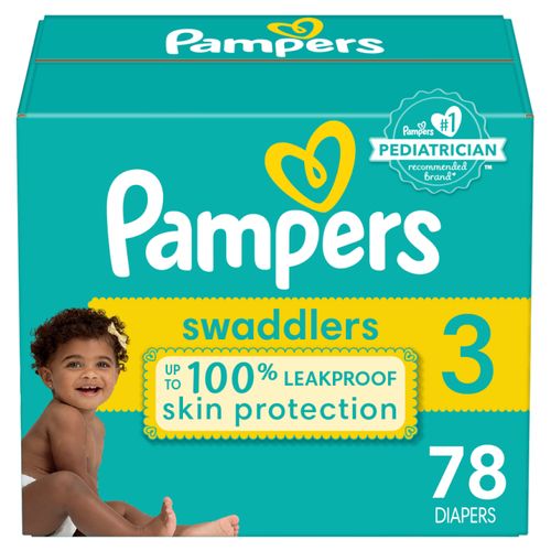 Pañales Pampers Swaddlers Talla 3, 7-13kg - 78Uds