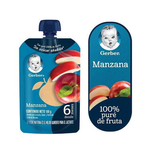 GERBER Colado Manzana Pouch 100g