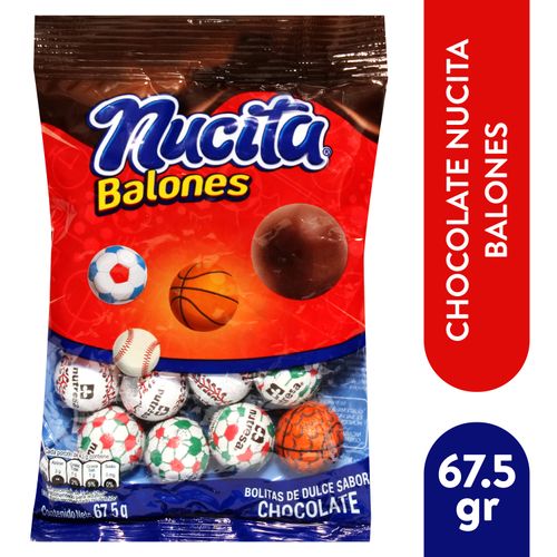 Chocolate Nucita balones - 67 g