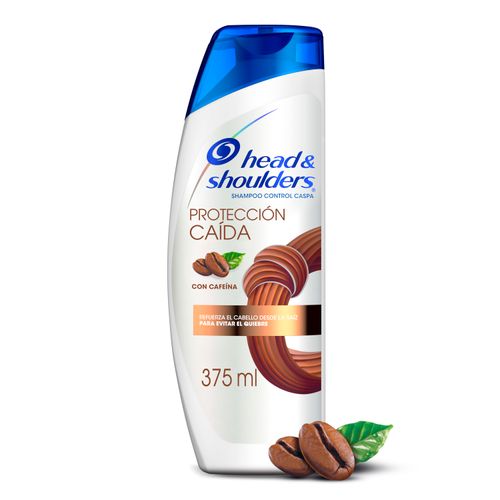 Shampoo Head & Shoulders Protección Caída Con Cafeína, 375ml