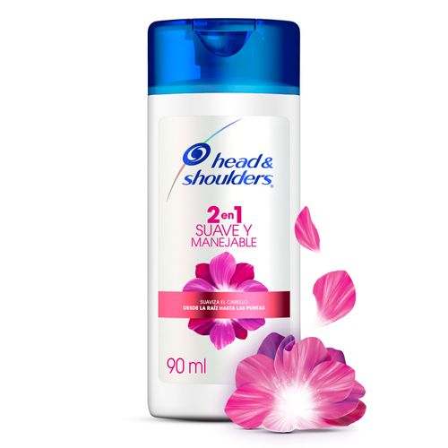 Shampoo Head & Shoulders Control Caspa 2En1 Suave Y Manejable - 90ml