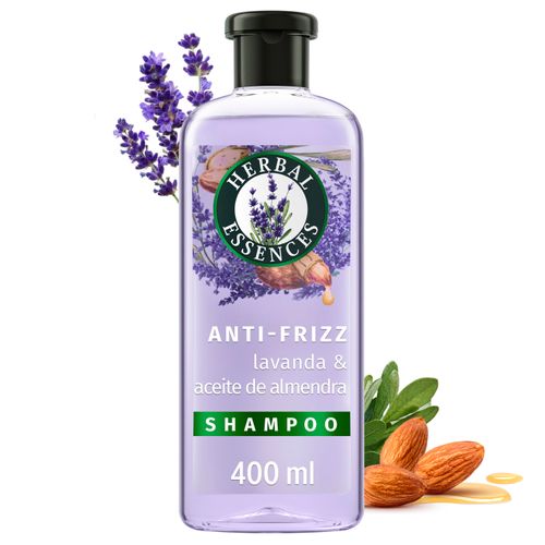 Shampoo Herbal Essences Anti-Frizz Lavanda & Aceite de Almendras 400 ml