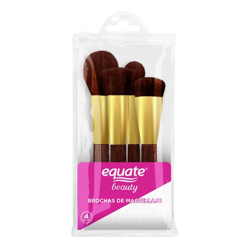 Brochas Para Maquillaje Gruesas Marca Equate - 4Pack