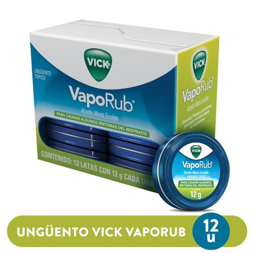 Vick Vaporub Lata Ungüento Topico - 12 g