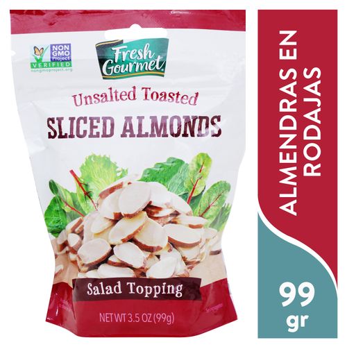 Topping Fresh Gourmet Almendra Sliced - 99 g