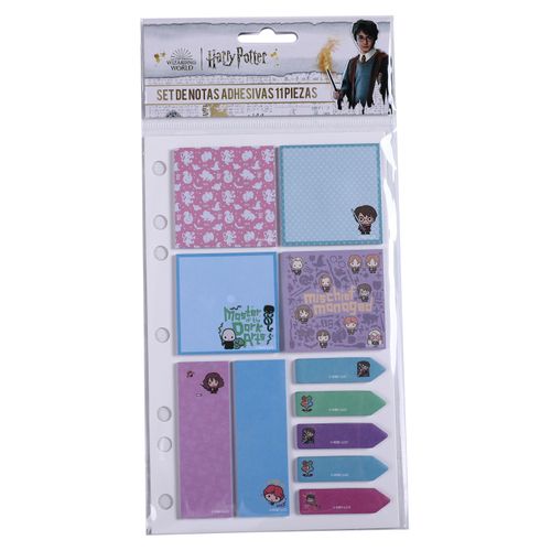 Set Pen + Gear de notas adhesivas harry potter