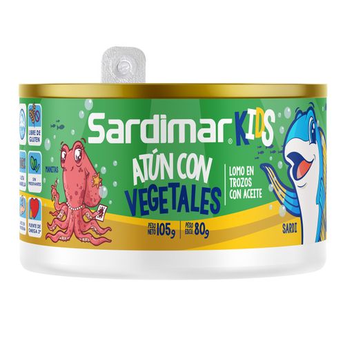 Atún Sardimar Vegetales -105 g