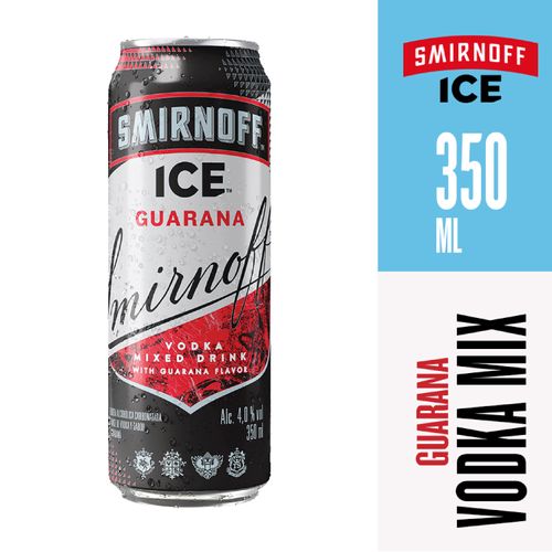 Bebida Saborizada a Base de Vodka Smirnoff Ice Guaraná Lata -350 ml