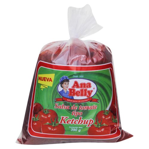 Ketchup Ana Belly Bolsa -390 g