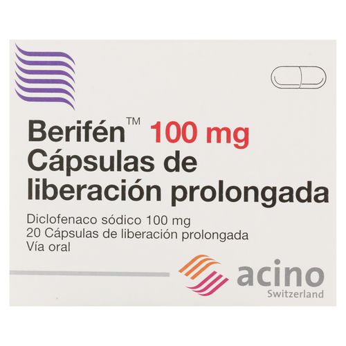 Berifen 100Mg 20 Cápsulas