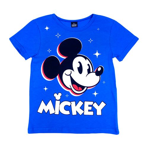 Playera Disney Azul Rey Manga Corta Niños de 4 a 10 años