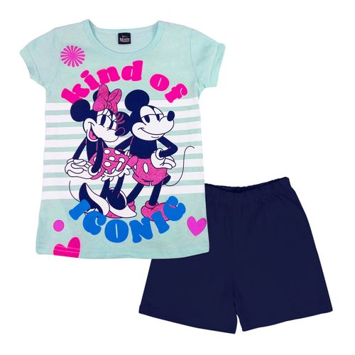 Conjunto Disney Aqua Manga Corta Niñas de 4 a 10 años