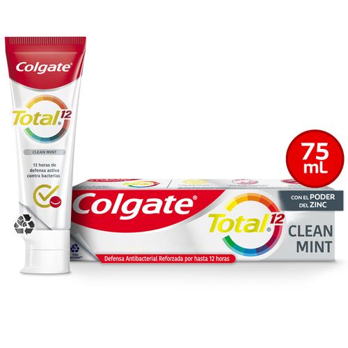 Pasta Dental Colgate Total Clean Mint Prevención Activa - 75 ml