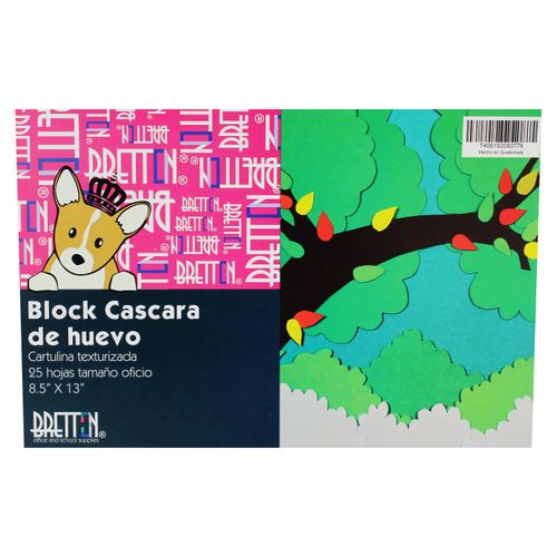 Block Bretton cáscara de huevo tamaño oficio - 25 hojas