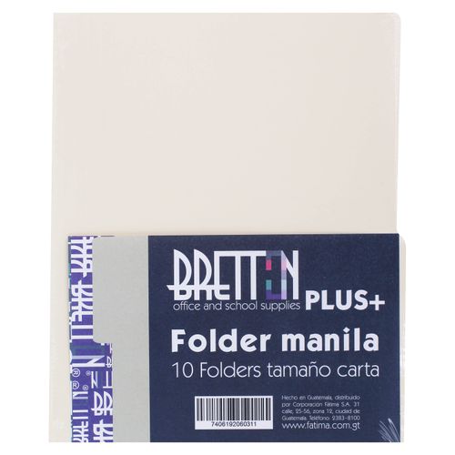 Folder Bretton tamaño carta - 10 Uds