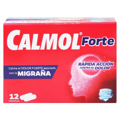 Calmol Forte 500M 65Mg 12Tabletas